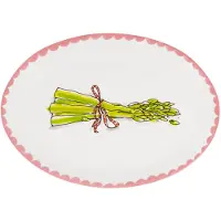 Blond Amsterdam , Everyday: ovale schaal 27 cm Asparagus