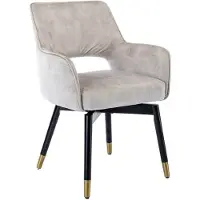 Tower Living Lenno Armstoel - fabric Adore 11 Beige (draaibaar)