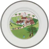 Villeroy & Boch 6x Villeroy & Boch Ontwerp Naif, Bord, Veelkleurig