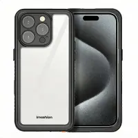 IMoshion Waterproof 360 Case voor de Apple iPhone 16 Pro Max - Zwart