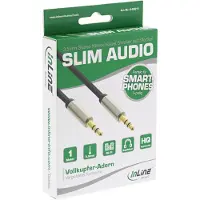 InLine Premium 3,5mm Jack stereo audio slim kabel - 1 meter