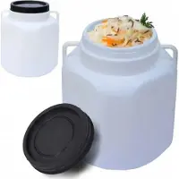 TRIZERATOP Weithalsvat, voedingsvat, dekselvaten, kunststof regenwateropslagvat, sponkvat, maisvat, 30 liter