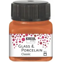 Kreul Glasverf - Porseleinverf - Metallic Koper - Classic - Glazuur look - - 20 ml