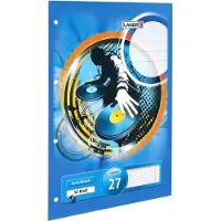 Landré Schrift A4 Gelinieerd Gelijmd Karton Blauw Niet geperforeerd 100 Pagina's