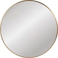 CLP Elsie Wandspiegel - Rond - Diepte lijst 3 cm - ideaal voor woonkamer, slaapkamer of badkamer - gold matt XL