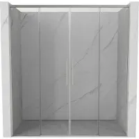 Mexen Rox schuifdeur douche 170 , transparant, geborsteld nikkel - 8C2-170-002-97-00