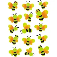 Herma Stickers Bijen neon - 10 stuks