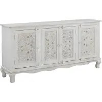 Notio Living Rajat-Dressoir - 4-deurs - Wit/Grijs