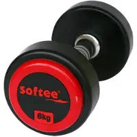 Softee Pro-sport 6 kg halter, zwart. 6 kg, zwart