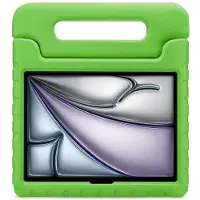 XCCESS Tablethoes geschikt voor Apple iPad Air 13 Inch (2025) Kinder Tablethoes met Handvat | Kids Guard - Groen
