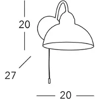 AUSTROLUX BY KOLARZ Wandlamp Nonna, wit / opaal, Woon-/ Eetkamer, Glas, Landelijk, wandlamp