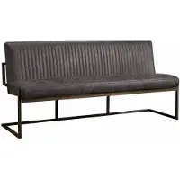 Tower Living Eetkamerbank Ferro 135 cm - Antraciet