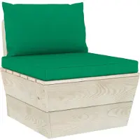 vidaXL Palletkussens 2 st stof groen