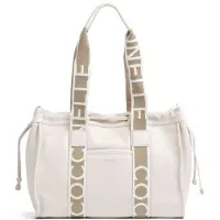 Coccinelle Grained Leather Signature Tote Bag Size: OS | Tote Bags Outlet | Dames | Wit