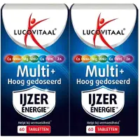 Lucovitaal 2x Multi Ijzer Energie Hoog Gedoseerd 60 Tabletten