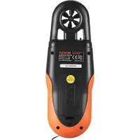 Vevor Anemometer 78,4 MPH Luchtsnelheidsmeter 191x67x43mm Windmeter IP44 Windmeter Windkrachtmeter MAX/MIN/AVG/CU Windsnelheidsgegevens Bluetooth Snelheidsmeter