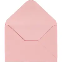 Packlinq Enveloppen, afmeting envelop 11,5x16 cm, 110 gr, lichtrood, 10 stuk