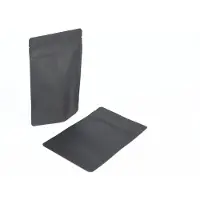 Packlinq Stazakken Zwart Kraft 10,2x6x15,2cm | 57 gram (100 stuks) | Doypacks | Stand up pouches