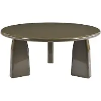 Vente-unique Salontafel van MDF - Gelakt khaki - ZINAPA