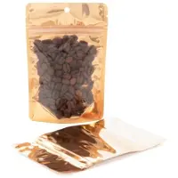 Packlinq Stazakken Transparant/Oranje 10,2x6x15,2cm | 57g- (100 stuks) | Doypacks | Stand up pouches