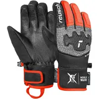 Reusch Sporthandschoenen 'Worldcup Warrior Prime' donkeroranje / zwart / wit