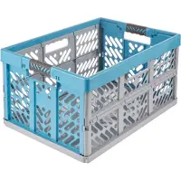 Keeeper opvouwbare transportbox eco Ben 45 liter hemelsblauw
