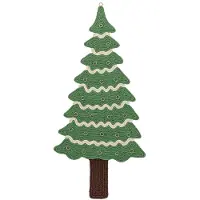 Bloomingville Adventskalender katoen groen Douglas 90cm