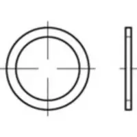 Toolcraft TO-5454489 Afdichtring 42 mm DIN 7603 Koper 50 stuk(s)