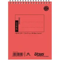 Ursus Style Schrijfblok Speciaal Geruit Spiraal gebonden Karton Oranje Niet geperforeerd 96 Pagina's 48 Vellen