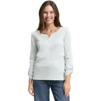 Tom Tailor Regular fit shirt met lange mouwen van katoenmix