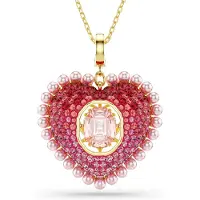 Swarovski Ketting goud / rood
