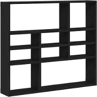 vidaXL Wandschap 90x16x78 cm bewerkt hout zwart eikenkleur