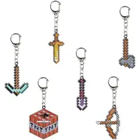 Minecraft Metal Pack Of Keychain 6 Units Veelkleurig Kinderen