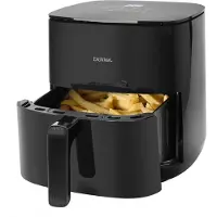 Blokker Airfryer XL 5 Liter Zwart - Heteluchtfriteuse Dubbel Verwarmingselement - Incl. 60 min Timer - 8 Automatische Programma's - Vaatwasserbestendige Onderdelen - Cool Touch Behuizing - BPA Vrij