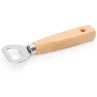 Ich-zapfe Flesopener van Hout met Ophanghaak - Hoogwaardig, Ergonomisch Ontwerp, 14,5 cm Lang, Perfect voor Bar, Keuken of Feest, Duurzaam en Praktisch voor Kronkorken Openen
