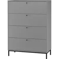Loft 24 Celine-Commode - 4-Laden - Grijs