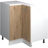 Vicco R-Line Hoekkeukenkast voor schuine wand – 75.6 cm met 1 deur Artisanaal eiken
