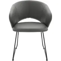 Notio Living Plymouth-Eetkamerstoel - Grijs PU