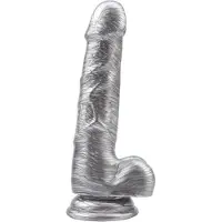 Chisa Novelties - Justin Sider Silver Dildo - Dong - Zilver