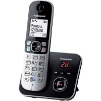 Panasonic DECT draadloze telefoon - antwoordapparaat - zwart - 6821