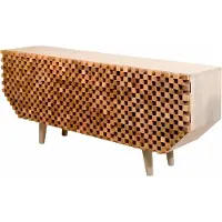 Notio Living Crookston-Kast - 2-deuren 3-laden - Mangohout