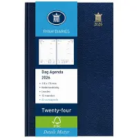 Ryam | Bureau agenda | Twentyfour Wit NL Mundior | 2026 | Genaaid gebonden | 115 x 170 mm | 12 mnd | Blauw |