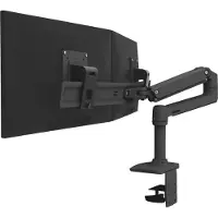 Ergotron LX Dual Arm Direct Desk Mount Tafelbeugel voor monitor Aantal monteerbare displays: 2 Display(s) 38,1 cm (15) - 63,5 cm (25) Zwart In hoogte