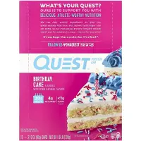 Quest Nutrition Quest Protein Bars - 12 repen - Birthday Cake