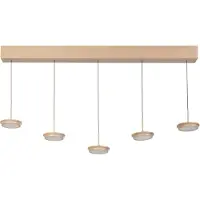 Eth Moderne 5-lichts hanglamp Desiree zand