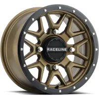 Raceline A94BZ Krank 14x7in / 4x110 BP / 10mm Offset / 83.8mm Bore - Bronze & Black Lip Wheel