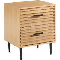 Beliani KEITH - Nachtkastje - Lichtbruin - MDF