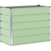 vidaXL Plantenbak Pastelgroen 100 x 50 x 77 cm Gegevens staal