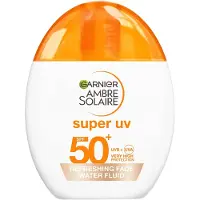 Garnier Ambre Solaire Super Uv Refreshing Face Water Fluid Spf 50+ 40 Ml Zonnebrandcrème Voor Het Gezicht