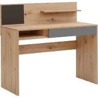 Notio Living Magnet-Bureau - Antraciet Eikenlook